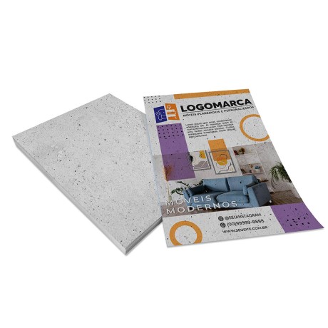 PANFLETOS, FLYERS E FOLHETOS RECICLATO 90G 300X210MM Colorido frente - 200 un.