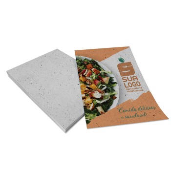 PANFLETOS, FLYERS E FOLHETOS RECICLATO 90G 300X210MM Colorido frente - 100 un.