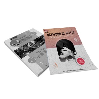PANFLETOS, FLYERS E FOLHETOS RECICLATO 90G 300X420MM Colorido frente e preto e branco verso - 300 un.