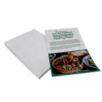 PANFLETOS, FLYERS E FOLHETOS RECICLATO 90G 300X420MM Colorido frente - 200 un.