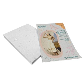 PANFLETOS, FLYERS E FOLHETOS RECICLATO 90G SEM VERNIZ 300X420MM Colorido frente - 1000 un.