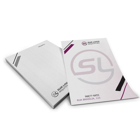 PAPEL TIMBRADO APERGAMINHADO 150G 150X210MM Colorido frente e verso - 500 un.