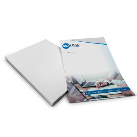 PAPEL TIMBRADO APERGAMINHADO 150G 210X300MM Colorido frente - 2500 un.