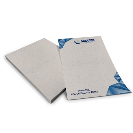 PAPEL TIMBRADO RECICLATO 90G 150X105MM Colorido frente - 50 un.