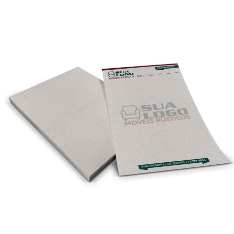 PAPEL TIMBRADO RECICLATO 90G 150X210MM Colorido frente - 50 un.