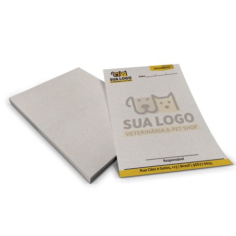 PAPEL TIMBRADO RECICLATO 90G 150X210MM Colorido frente - 100 un.