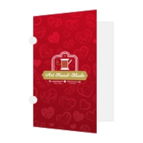 PASTAS COUCHE 275G ORELHA LAMINACAO FOSCA Colorido frente - 100 un.