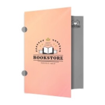 PASTAS COUCHÊ 275G ORELHA VERNIZ UV TOTAL FRENTE Colorido frente e preto e branco verso - 10 un.