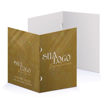 PASTAS SUPREMO 250G ORELHA LAMINAÇÃO HOLOGRÁFICA Colorido frente - 100 un.