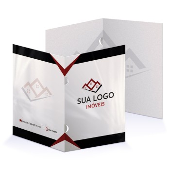 PASTAS SUPREMO 250G ORELHA VERNIZ UV TOTAL FRENTE Colorido frente e preto e branco verso - 1000 un.