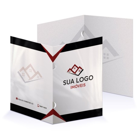 PASTAS SUPREMO 250G ORELHA VERNIZ UV TOTAL FRENTE Colorido frente e preto e branco verso - 1000 un.