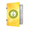 PASTAS SUPREMO 250G ORELHA VERNIZ UV TOTAL FRENTE Colorido frente e preto e branco verso - 500 un.
