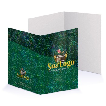 PASTAS SUPREMO 250G VINCO LAMINAÇÃO HOLOGRÁFICA Colorido frente - 25 un.