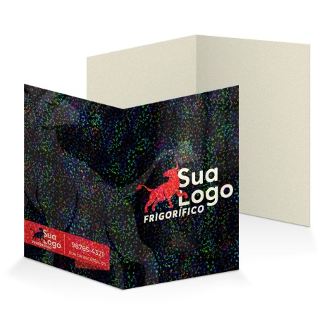 PASTAS SUPREMO 250G VINCO LAMINAÇÃO HOLOGRÁFICA Colorido frente - 50 un.