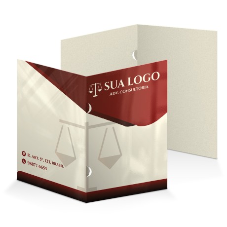 PASTAS SUPREMO 305G ORELHA VERNIZ UV TOTAL FRENTE Colorido frente - 500 un.