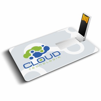 PEN CARD 8GB CARTÃO 85X54MM 8GB Colorido frente e verso - 5 un.