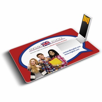 PEN CARD 8GB CARTÃO 85X54MM 8GB Colorido frente e verso - 10 un.