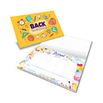 AGENDAS, CADERNOS E APOSTILAS PLANNER CAPA COUCHÊ 300G E MIOLO AP 90G 52 FOLHAS 150X210MM 5 un. - Colorido frente