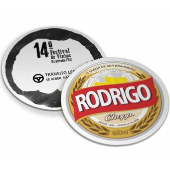 PORTA COPOS COUCHÊ 250G VERNIZ UV TOTAL FR Colorido frente e preto e branco verso - 5000 un.