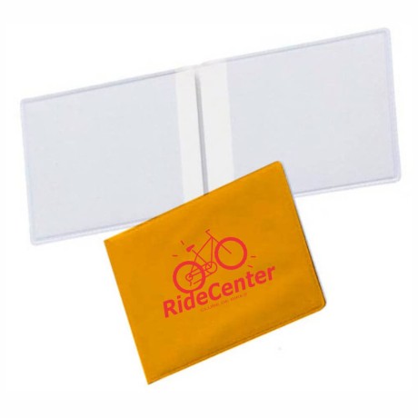 PORTA DOCUMENTOS DUPLO HORIZONTAL AMARELO Preto e branco frente - 5000 un.