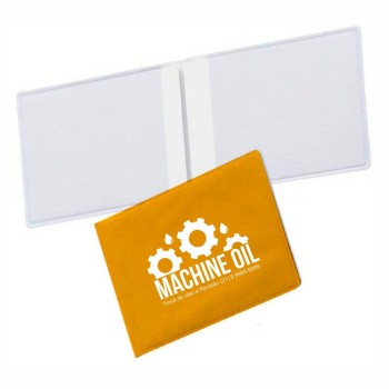 PORTA DOCUMENTOS DUPLO HORIZONTAL AMARELO Preto e branco frente - 3000 un.