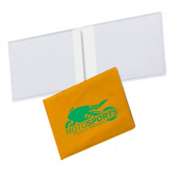 PORTA DOCUMENTOS DUPLO HORIZONTAL AMARELO Preto e branco frente - 1000 un.