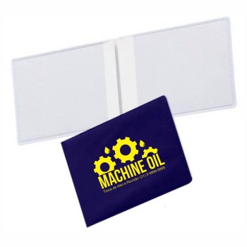 PORTA DOCUMENTOS DUPLO HORIZONTAL AZUL Preto e branco frente - 3000 un.