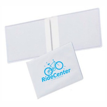 PORTA DOCUMENTOS DUPLO HORIZONTAL BRANCO Preto e branco frente - 5000 un.