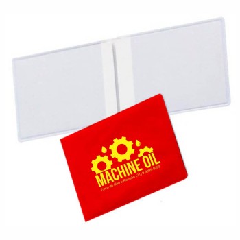 PORTA DOCUMENTOS DUPLO HORIZONTAL VERMELHO Preto e branco frente - 3000 un.
