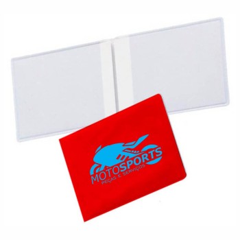 PORTA DOCUMENTOS DUPLO HORIZONTAL VERMELHO Preto e branco frente - 1000 un.