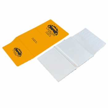 PORTA DOCUMENTOS TRIPLO AMARELO Preto e branco frente - 100 un.