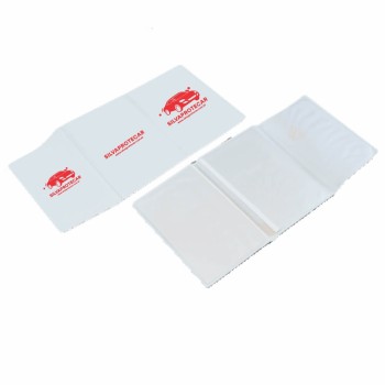 PORTA DOCUMENTOS TRIPLO BRANCO Preto e branco frente - 200 un.