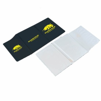 PORTA DOCUMENTOS TRIPLO PRETO Preto e branco frente - 200 un.