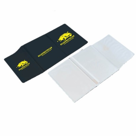 PORTA DOCUMENTOS TRIPLO PRETO Preto e branco frente - 200 un.