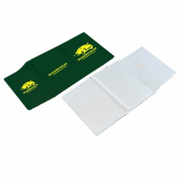 PORTA DOCUMENTOS TRIPLO VERDE Preto e branco frente - 200 un.