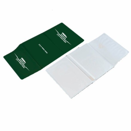 PORTA DOCUMENTOS TRIPLO VERDE Preto e branco frente - 300 un.