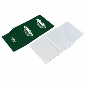 PORTA DOCUMENTOS TRIPLO VERDE Preto e branco frente - 500 un.