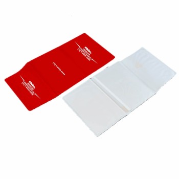PORTA DOCUMENTOS TRIPLO VERMELHO Preto e branco frente - 300 un.