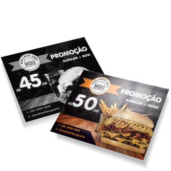 POSTAIS COUCHÊ 250G VERNIZ UV TOTAL F 180X147MM Colorido frente e preto e branco verso - 3000 un.