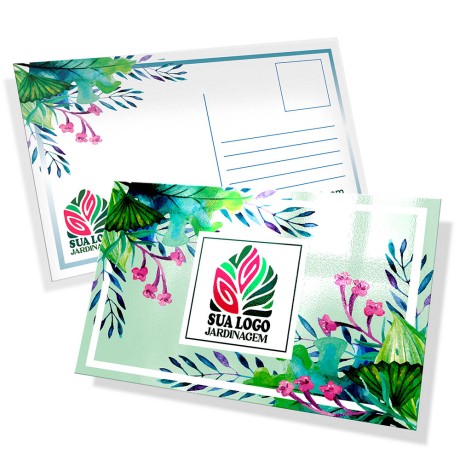 POSTAIS COUCHÊ 250G VERNIZ UV TOTAL F 90X147MM Colorido frente e verso - 3000 un.