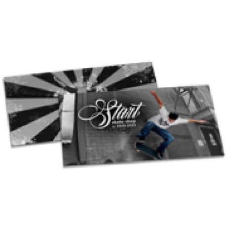 POSTAIS COUCHÊ 275G LAMINAÇÃO FOSCA FR E VR 182X102MM Colorido frente e preto e branco verso - 250 un.