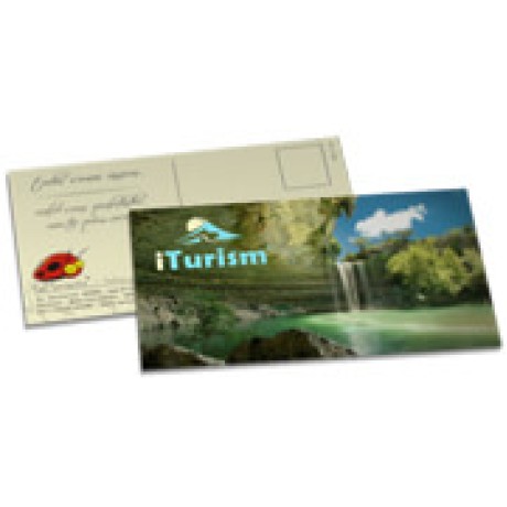 POSTAIS COUCHÊ 275G SEM VERNIZ 182X102MM Colorido frente e verso - 100 un.