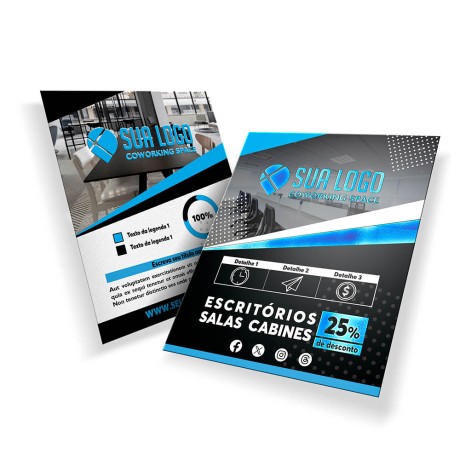 POSTAIS COUCHÊ 300G LAM FOSCA E HOT STAMPING 180X147MM Colorido frente e verso - 500 un.