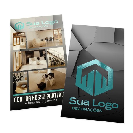 POSTAIS COUCHÊ 300G LAM FOSCA E VERNIZ LOCAL FV 180X98MM Colorido frente e verso - 100 un.