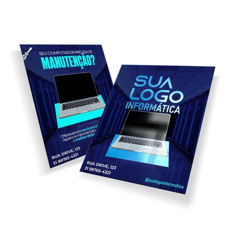 POSTAIS COUCHÊ 300G LAM FOSCA FRENTE E VERNIZ LOCAL FRENTE 180X147MM Colorido frente e verso - 500 un.