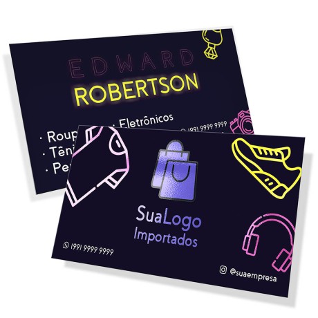 POSTAIS COUCHÊ 300G LAM FOSCA FRENTE E VERNIZ LOCAL FRENTE 180X98MM Colorido frente e verso - 1000 un.