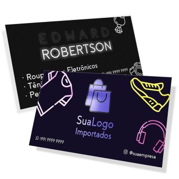 POSTAIS COUCHÊ 300G LAM FOSCA FRENTE E VERNIZ LOCAL FRENTE 180X98MM Colorido frente e preto e branco verso - 1000 un.