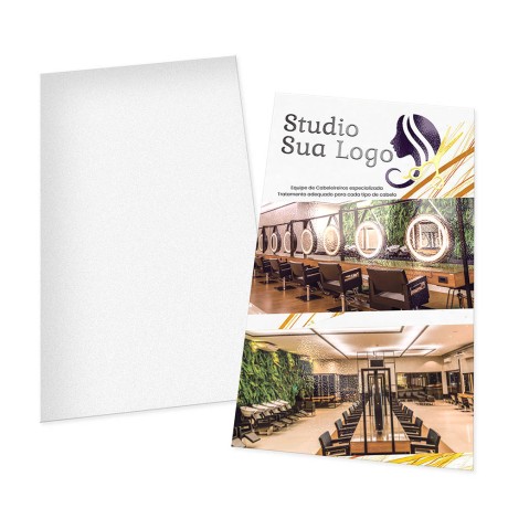 POSTAIS COUCHÊ 300G LAM FOSCA FRENTE E VERNIZ LOCAL FRENTE 90X147MM Colorido frente - 500 un.