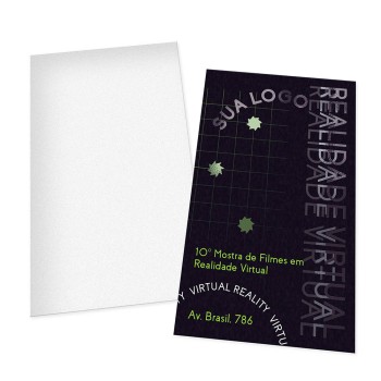 POSTAIS COUCHÊ 300G LAM FOSCA FRENTE E VERNIZ LOCAL FRENTE 90X147MM Colorido frente - 1000 un.