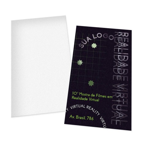 POSTAIS COUCHÊ 300G LAM FOSCA FRENTE E VERNIZ LOCAL FRENTE 90X147MM Colorido frente - 1000 un.